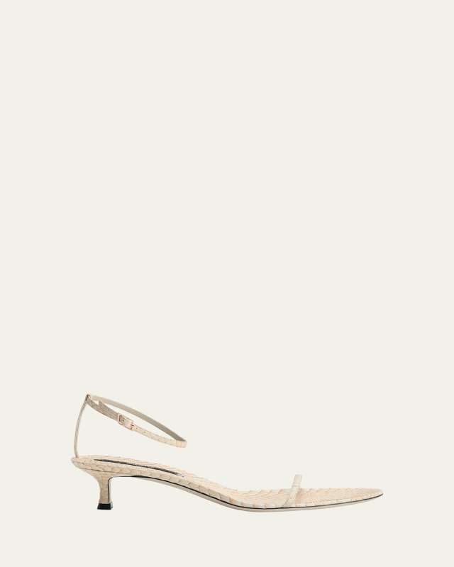 Python Ankle-Strap Sandals